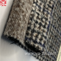 80%wool 20%poly double-sided check tweed plaid fabric